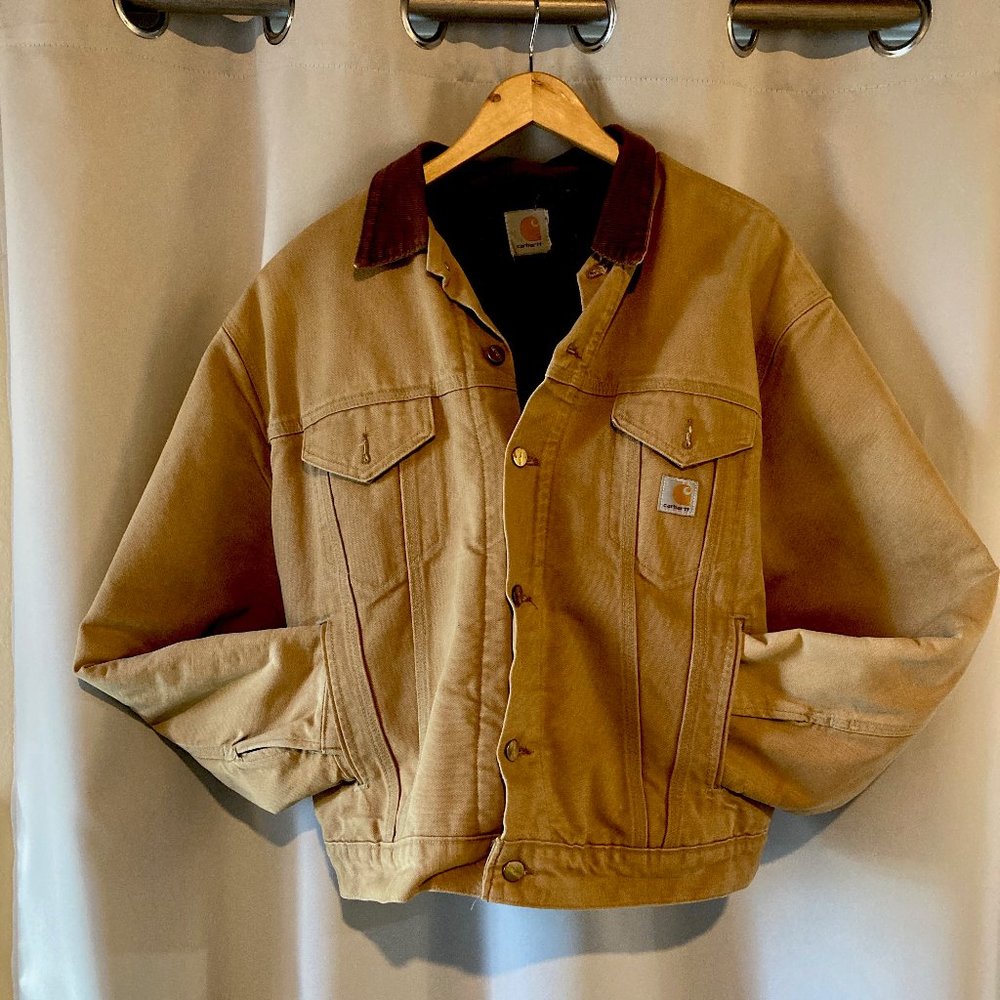 Carhartt Blanket Lined Work Jacket Wheat